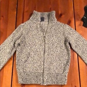 Tweed Zip-Up Sweater